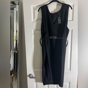 Torrid Black Ponte Sheath Dress MIDI Sz 22